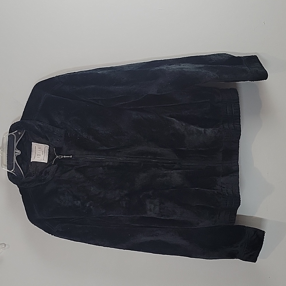 Urban Outfitters Black Faux Fur Bomber Jacket